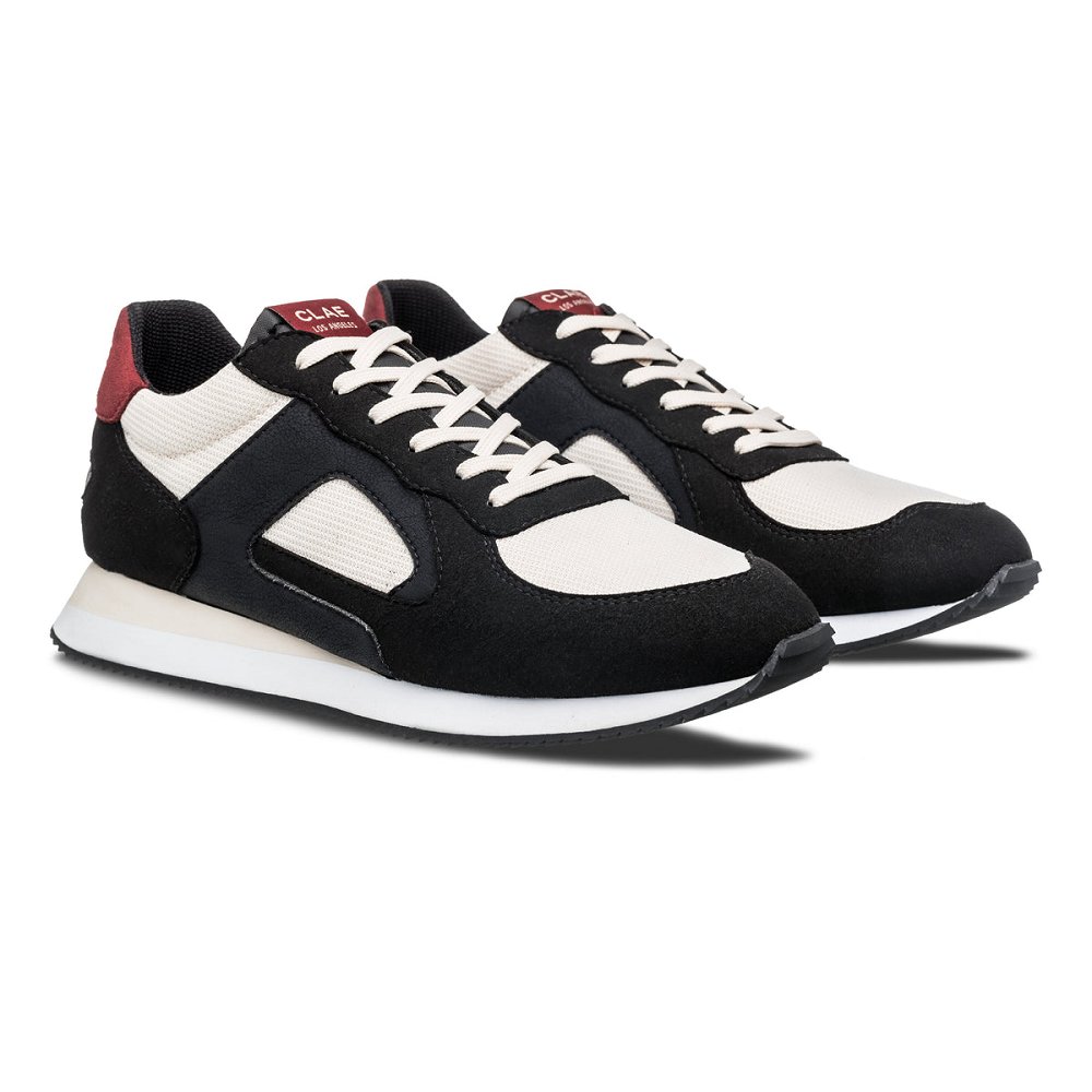 CLAE EDSON Sneakers Womens USA845-H62 In Black Red Ochre